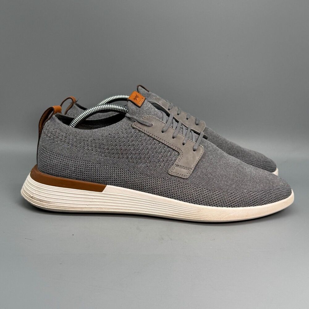 Wolf & Shepherd SwiftKnit Men's 11 Gray White Mesh Low Top Derby Sneakers Shoes - Picture 1 of 10